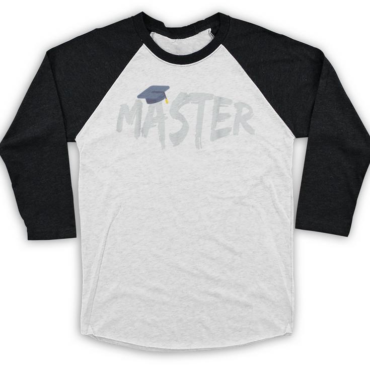 Masters Degree Master Graduation Graduate School Baseball Raglan Shirt