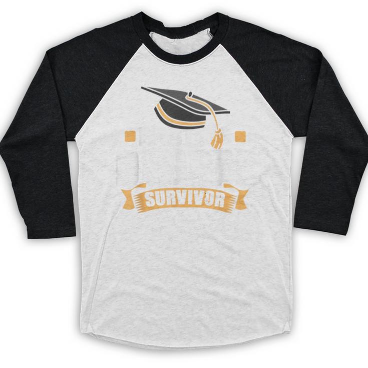 Masters Degree Survivor Graduation For MBA Graduate Baseball Raglan Shirt