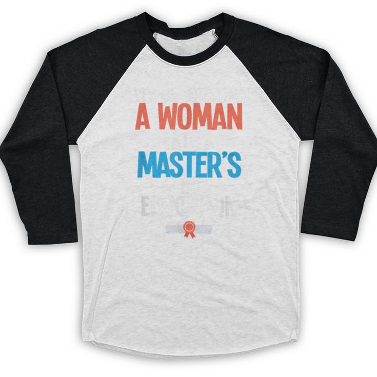 Masters In Education Degree Graduation Women MeD Baseball Raglan Shirt