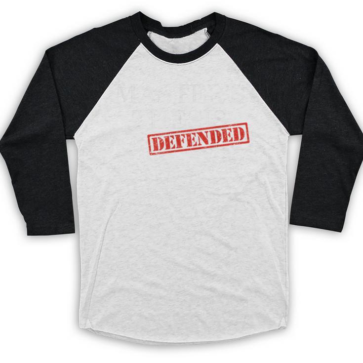 Master's Thesis Defense Tshirt Defended Graduation Baseball Raglan Shirt