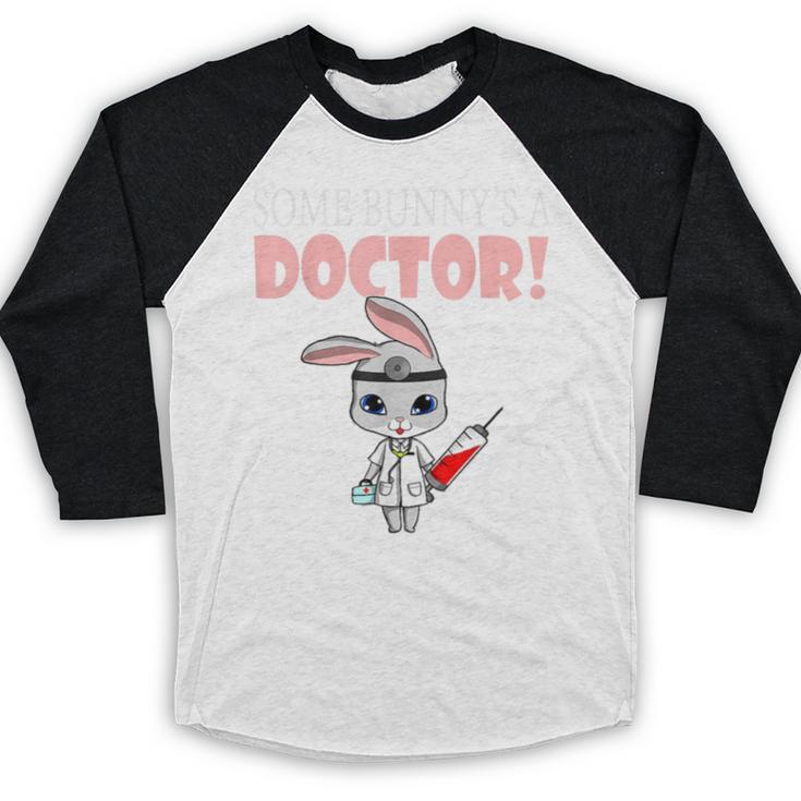 Med School Graduation Bunny Medical New Doctor Baseball Raglan Shirt