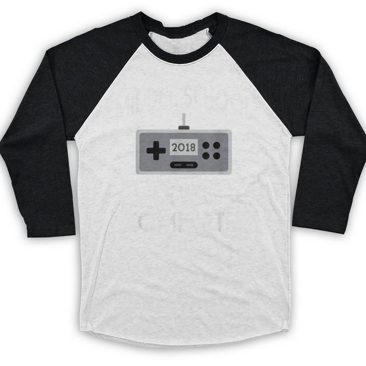 Middle School Graduation Shirt Level Complete Video Gamer Baseball Raglan Shirt