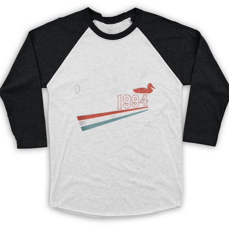 Nostalgia 90s Duck Goose Baseball Raglan Shirt