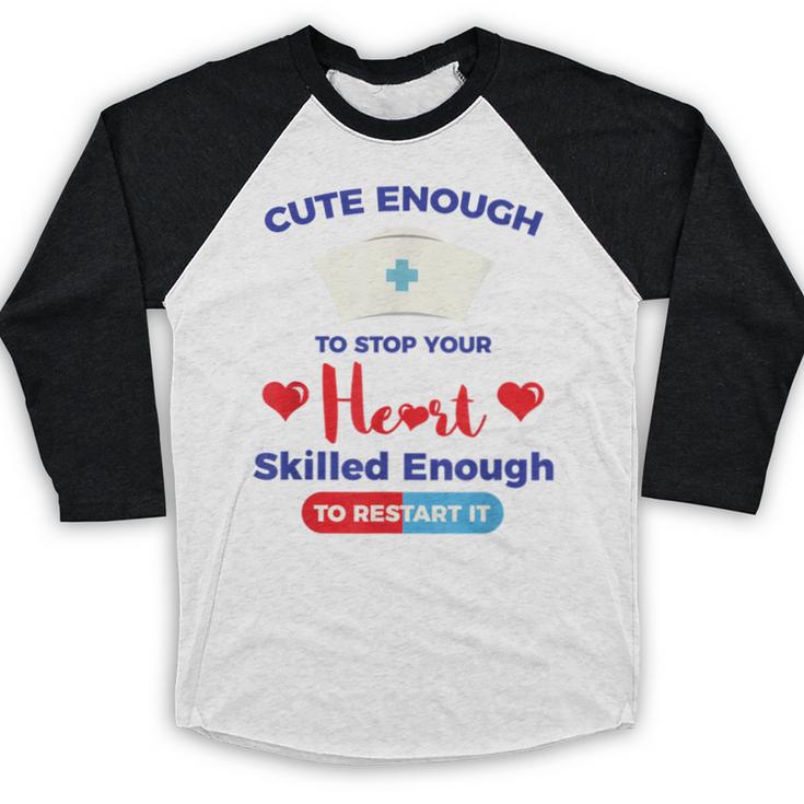 Nurse Tshirt Graduation Nursing School Birthday Baseball Raglan Shirt