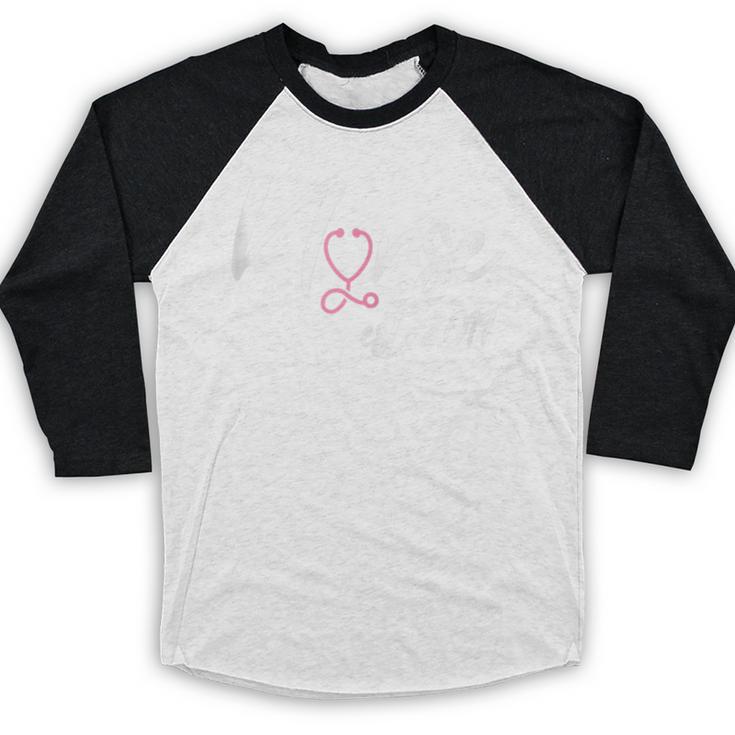 Nursing School Survivor Apparel Graduation Nurse RN EST 2019 Baseball Raglan Shirt