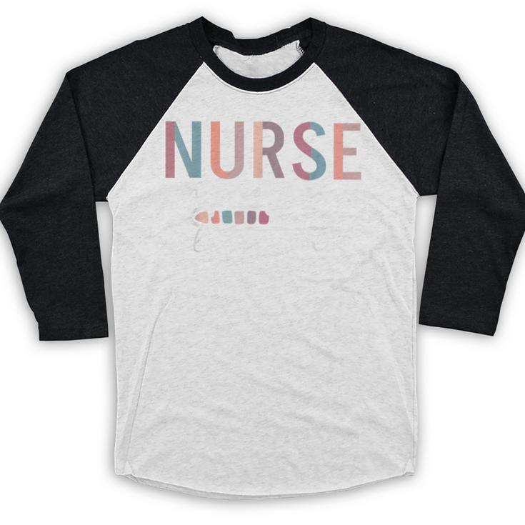 Nursing Student Nurse Appreciation Modern Classic Lace Embellished Nurse Graduation Female -Adults Small Baseball Raglan Shirt