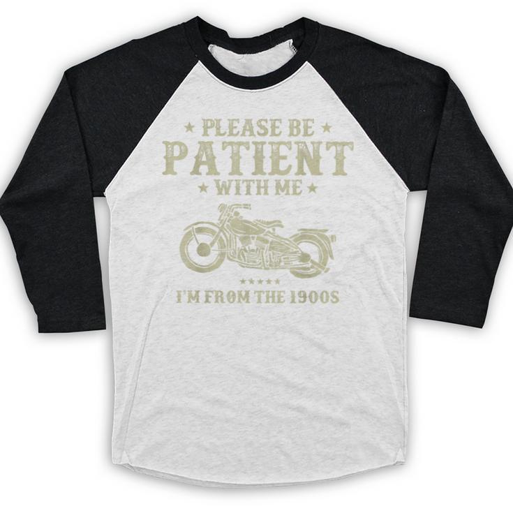 Old Biker I'm From The 1900s Motorcycle Classic Men Baseball Raglan Shirt Old Biker I'm From The 1900s Motorcycle Classic Men Baseball Raglan Shirt