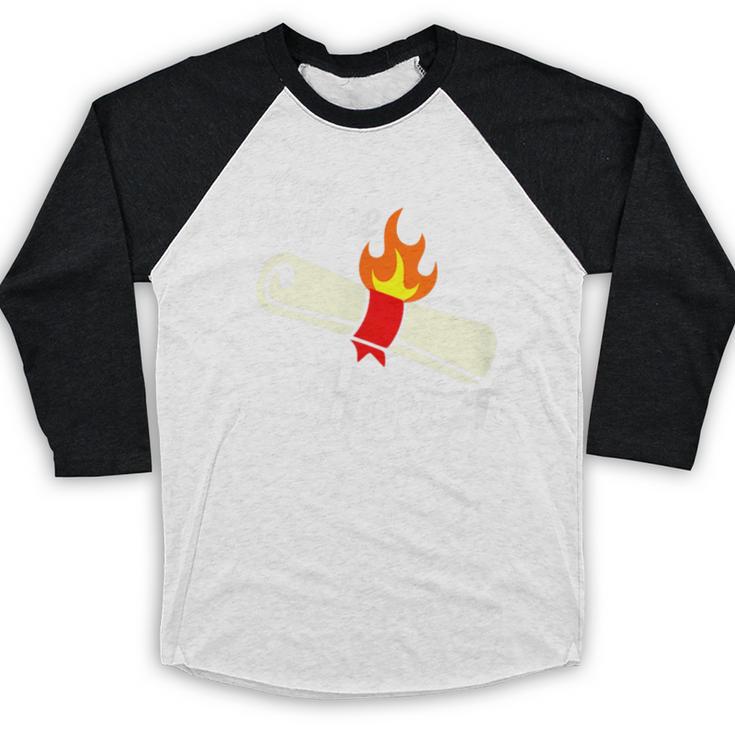 One Degree Hotter GraduationShirt For College Grads Baseball Raglan Shirt
