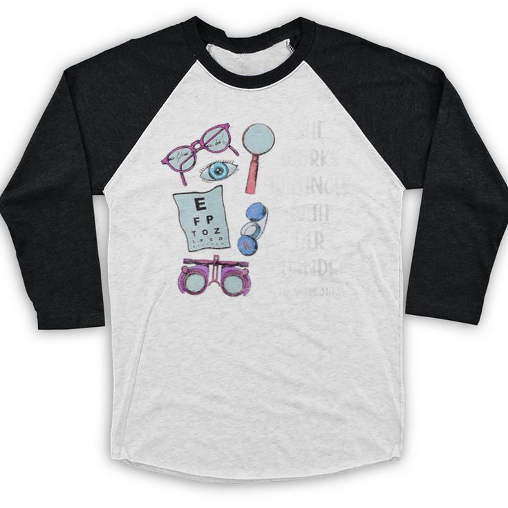 OptometryOphthalmology Eye Doctor Tee Optician Graduation Baseball Raglan Shirt