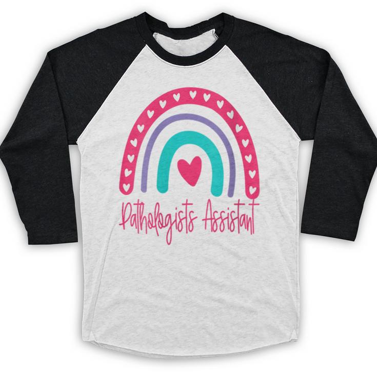 Pathologists' Assistant Graduation 2023 Boho Rainbow Baseball Raglan Shirt