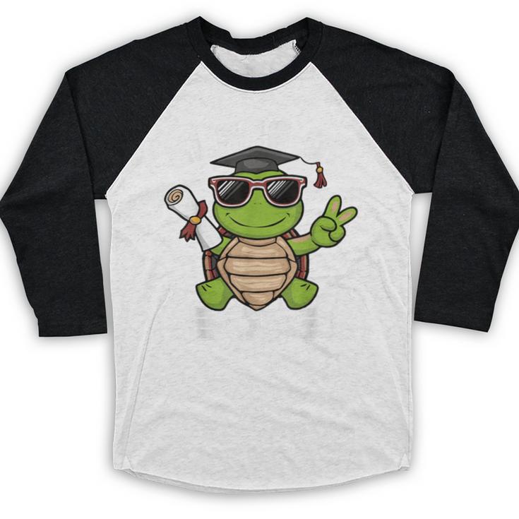 Peace Sign Hand Turtle Class Of 2026 Graduation Baseball Raglan Shirt
