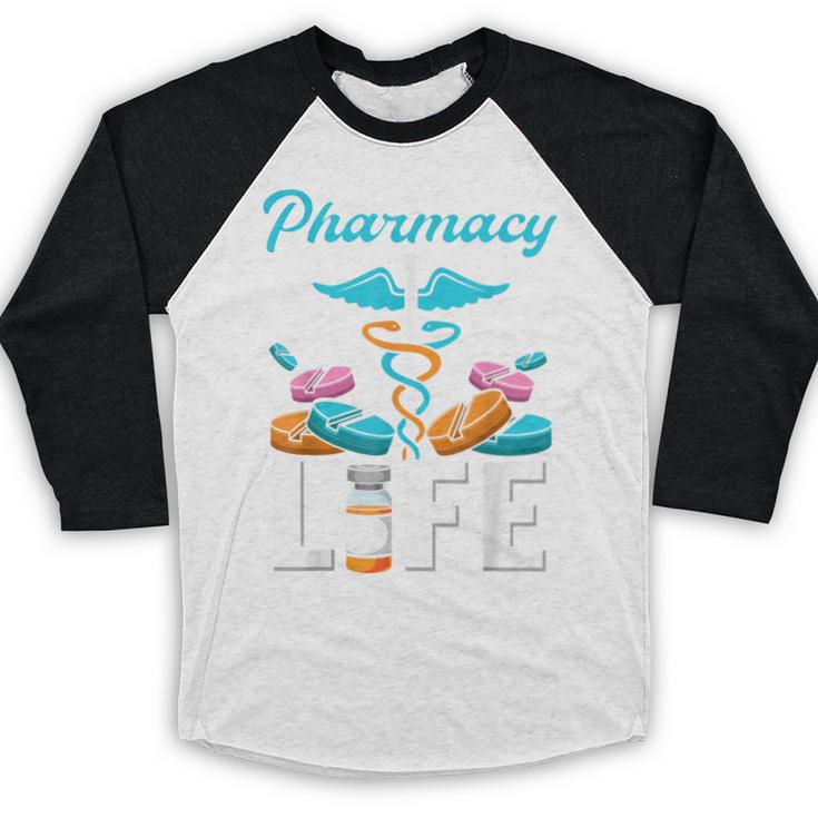 Pharmacy Life Pharmacist Chemist Student PharmD Graduation Baseball Raglan Shirt