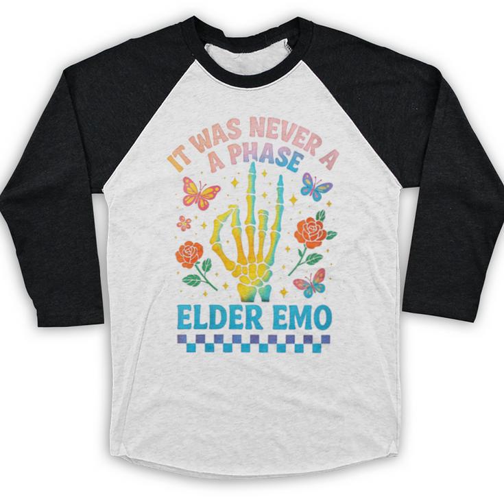 It Was Never A Phase Elder Emo Nostalgia Baseball Raglan Shirt It Was Never A Phase Elder Emo Nostalgia Baseball Raglan Shirt