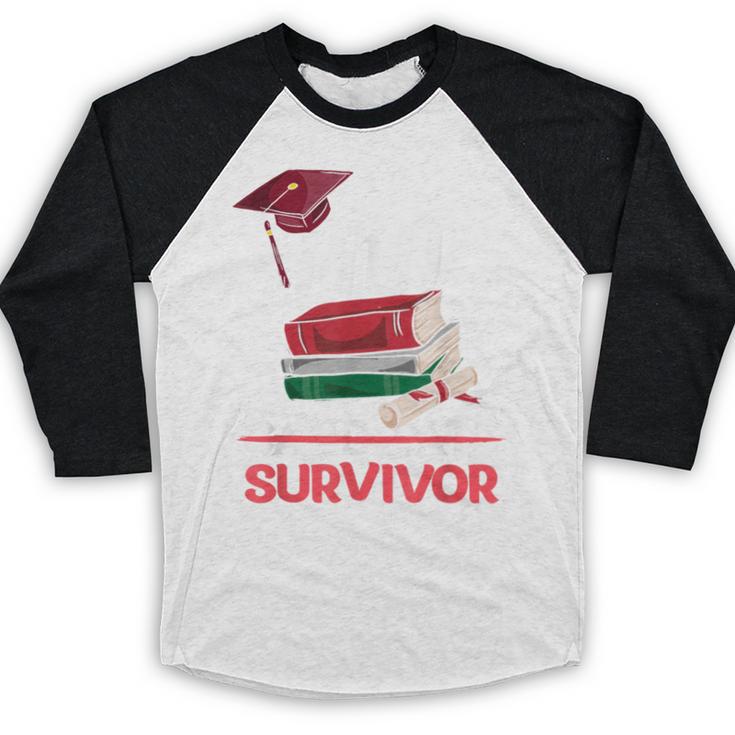 PhD PhD Graduation Gifts PhD Survivor T-Shirt Baseball Raglan Shirt