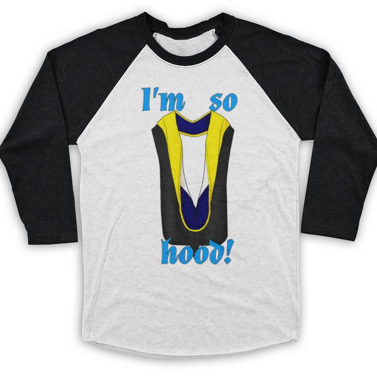 PhD Hood Graduation Shirt Doctorate Degree Doctoral Baseball Raglan Shirt