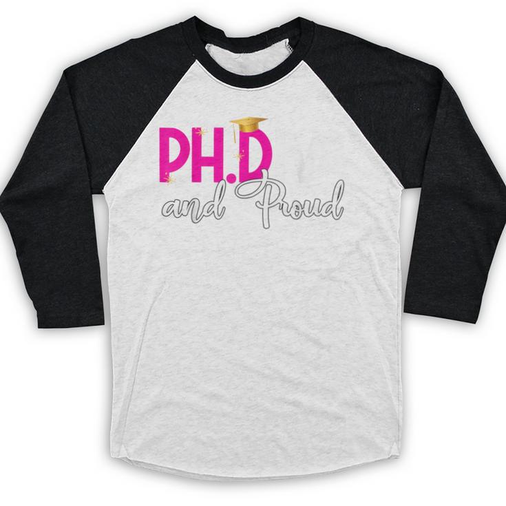 PhDiva Graduation Doctorate Student Graduate Baseball Raglan Shirt