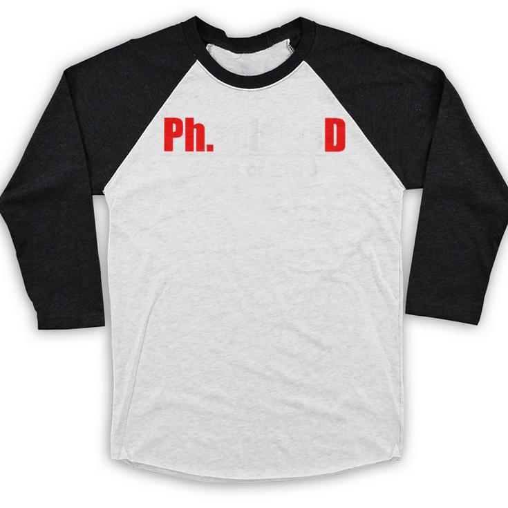 Phinished PhD Graduation T-Shirt For Men And Women Baseball Raglan Shirt