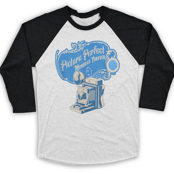 Picture Perfect Memories Forever Vintage Camera Nostalgia Baseball Raglan Shirt Picture Perfect Memories Forever Vintage Camera Nostalgia Baseball Raglan Shirt