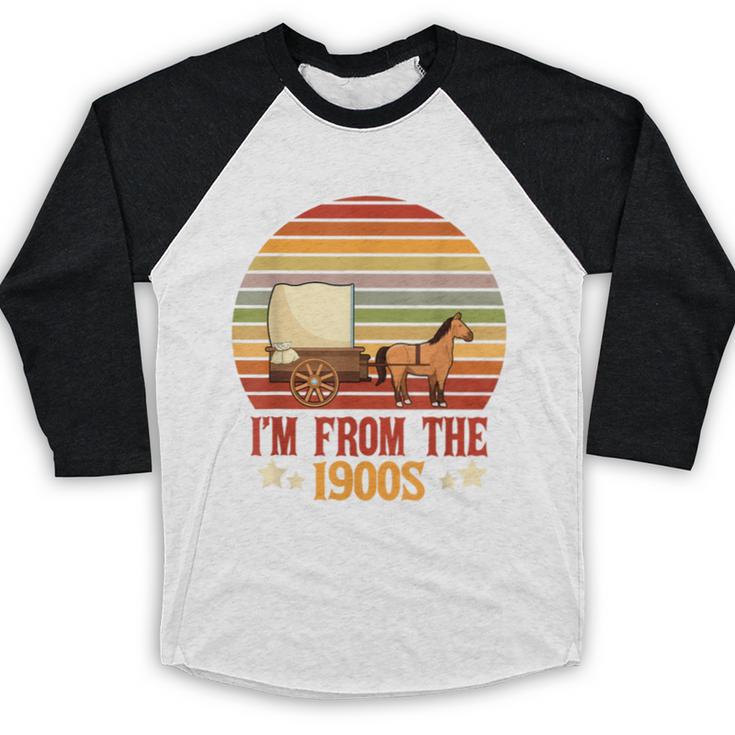 Please Be Patient With Me I'm From The 1900s Cool Dad Baseball Raglan Shirt