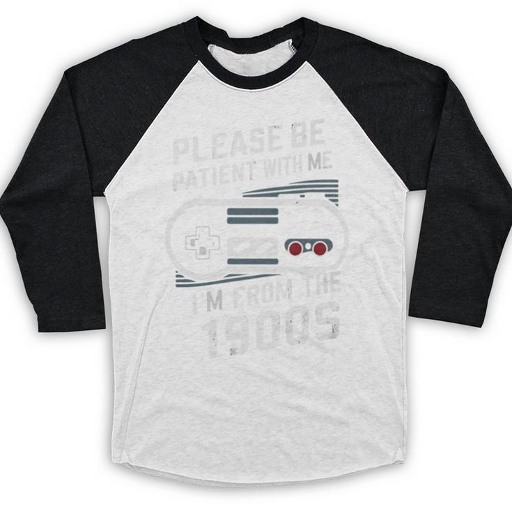 Please Be Patient I'm From The 1900s Father's Day Premium Baseball Raglan Shirt