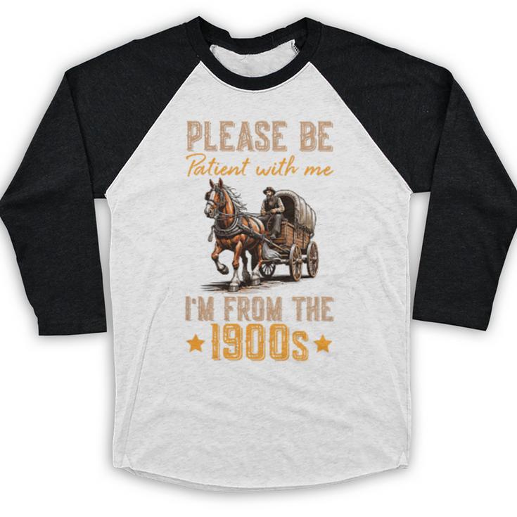 Please Be Patient With Mee I'm From The 1900s Minimalist Baseball Raglan Shirt Please Be Patient With Mee I'm From The 1900s Minimalist Baseball Raglan Shirt
