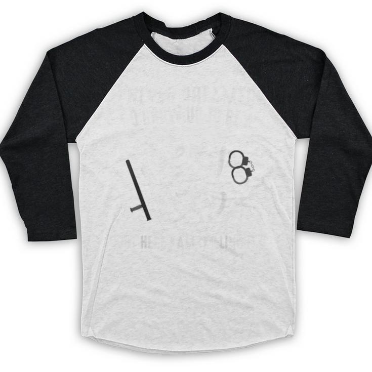 Police Officer Police Graduation Cop Birthday Baseball Raglan Shirt