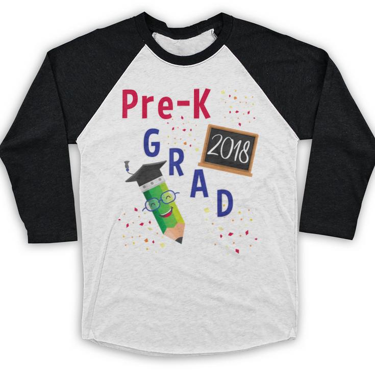 Pre Kindergarten Graduation 2018 Fun Graduate Shirt For Kids Baseball Raglan Shirt