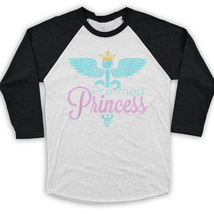 Pre-Med Women Pre Med Princess Graduation Baseball Raglan Shirt