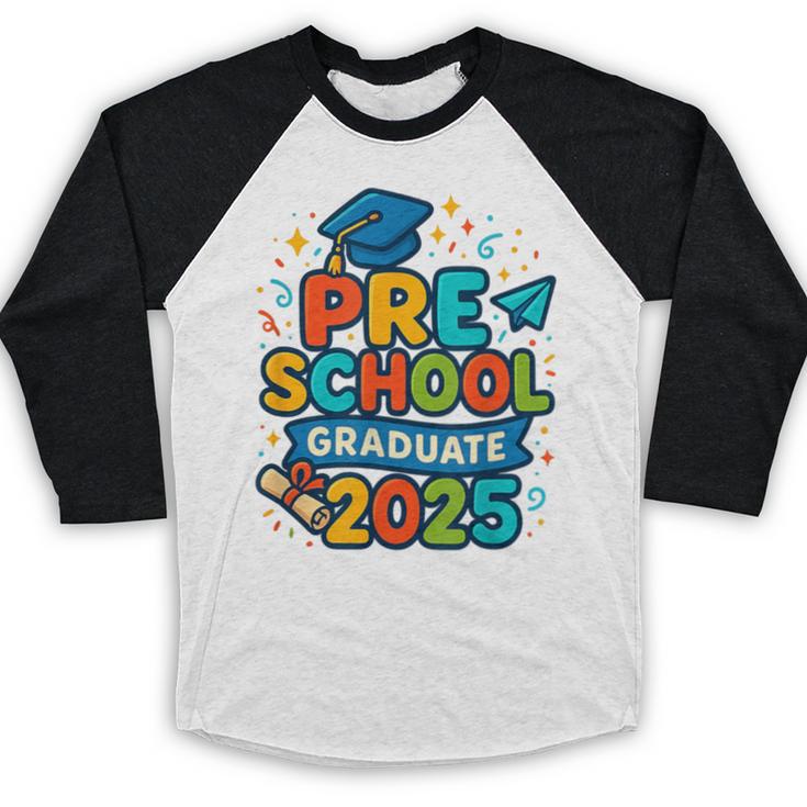 Preschool Graduation 2025 Pre-k Graduate Kids Boys Girls Baseball Raglan Shirt