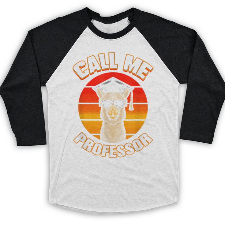 Professor Graduation For PhD Degree Doctor University Baseball Raglan Shirt