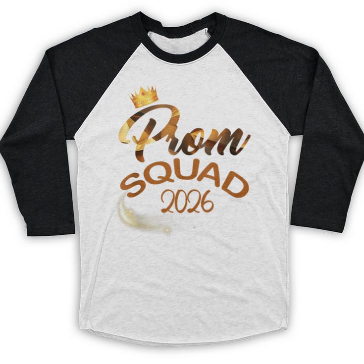 Prom Squad 2026 Cute Senior Class Of 2026 Graduation Party Baseball Raglan Shirt