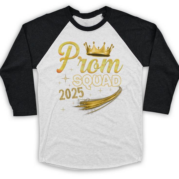 Prom Squad Graduation Class Of 2025 Party Baseball Raglan Shirt