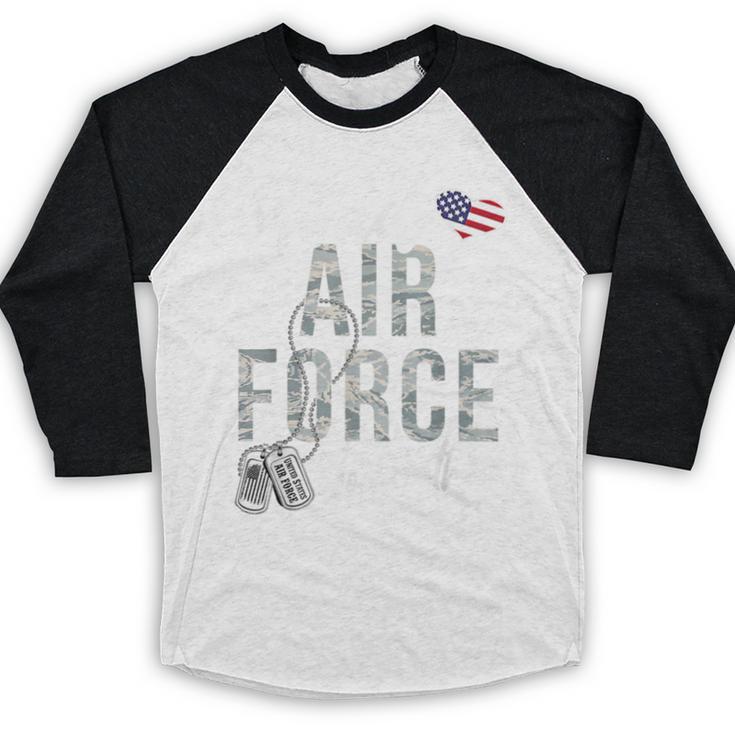 Proud Air Force Godmother US Air Force Graduation Godmother Baseball Raglan Shirt