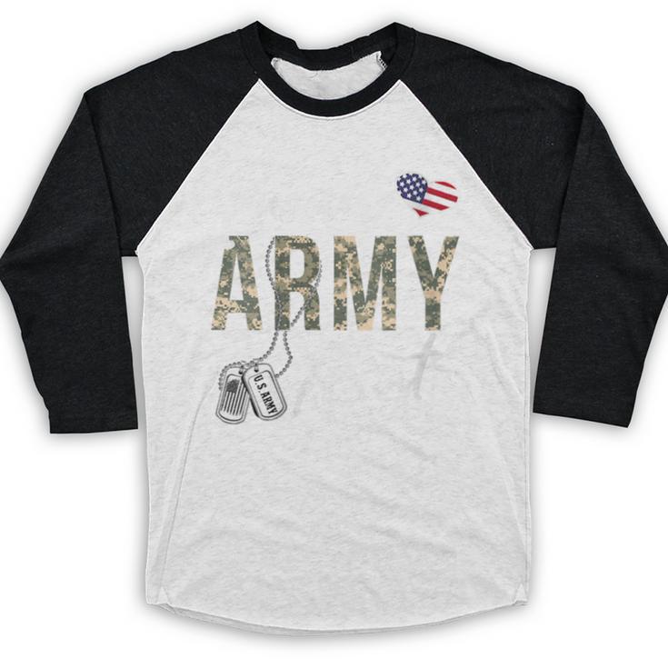 Proud Army Aunt Army Graduation Aunt US Army Aunt Baseball Raglan Shirt