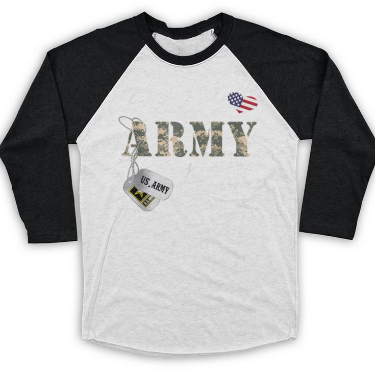 Proud Army Mom Army Graduation Military Mom T-Shirt Baseball Raglan Shirt