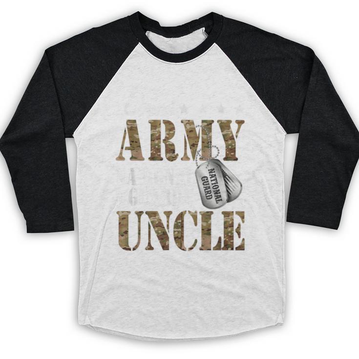 Proud Army National Guard Uncle National Guard Graduation Baseball Raglan Shirt