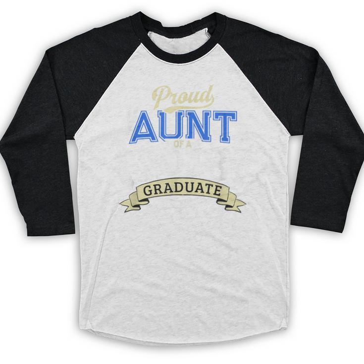 Proud Aunt Of 2018 Graduate Shirt Graduation Grad Baseball Raglan Shirt