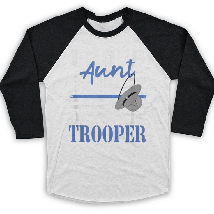 Proud Aunt Of a State Trooper Police Officer Graduation Baseball Raglan Shirt