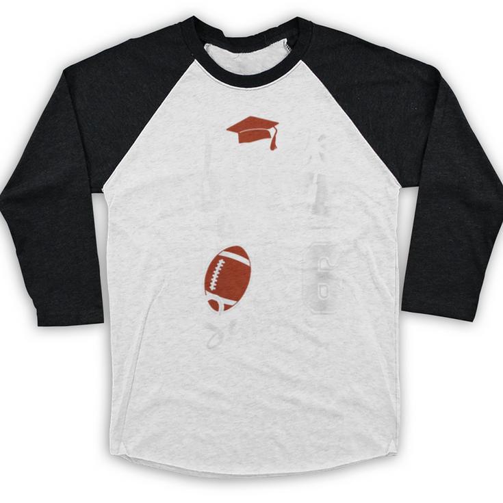 Proud Auntie Of A 2026 Senior Football Graduation Family Baseball Raglan Shirt