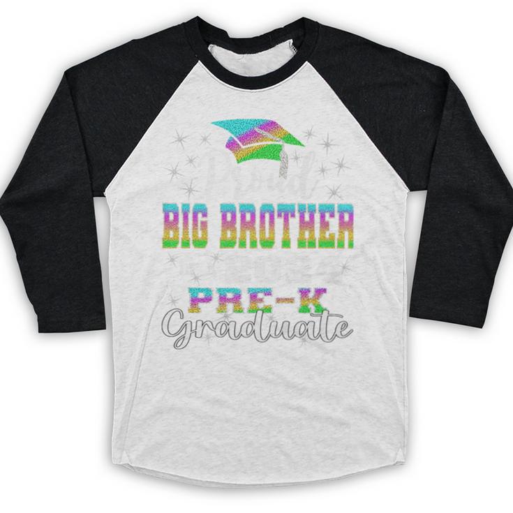 Proud Big Brother Of PreK School Graduate 2024 Graduation Premium Baseball Raglan Shirt