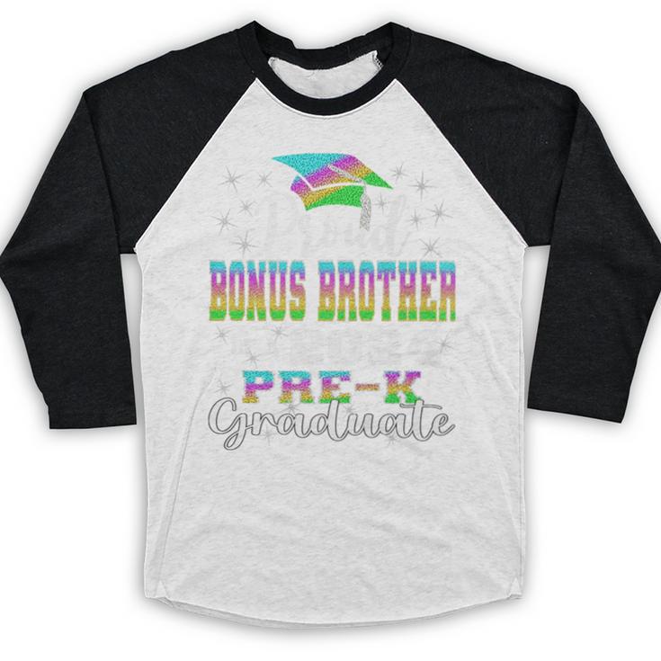 Proud Bonus Brother Of PreK School Graduate 2024 Graduation Premium Baseball Raglan Shirt