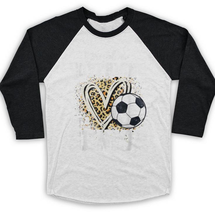 Proud Boyfriend Of A 2026 Senior Soccer Graduation Leopard Baseball Raglan Shirt
