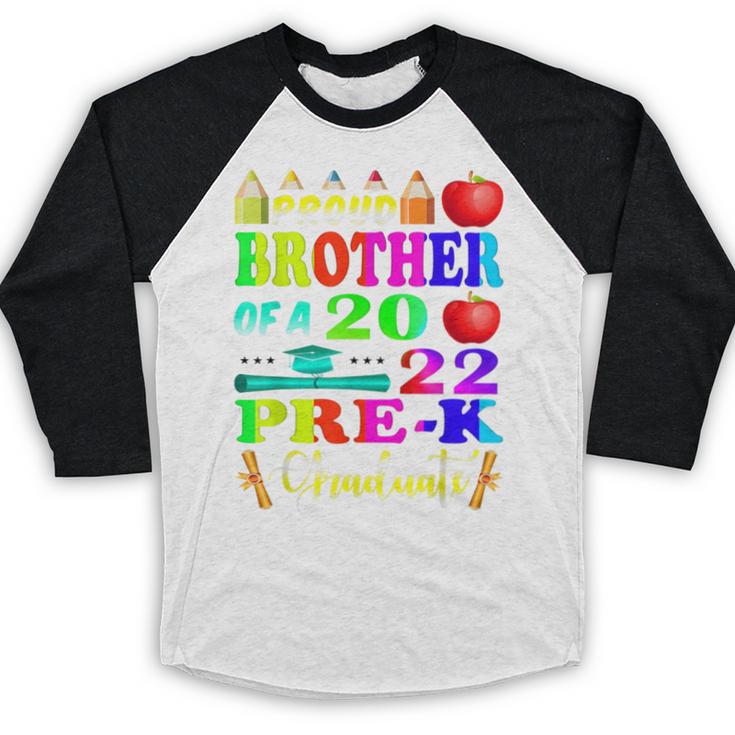 Proud Brother Of 2022 Pre K Graduate Graduation Baseball Raglan Shirt