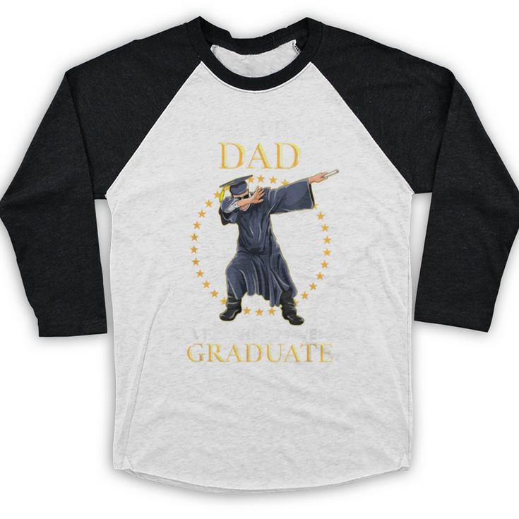 Proud Dad Of 2018 Graduate Dabbing Graduation Senior Shirt Baseball Raglan Shirt