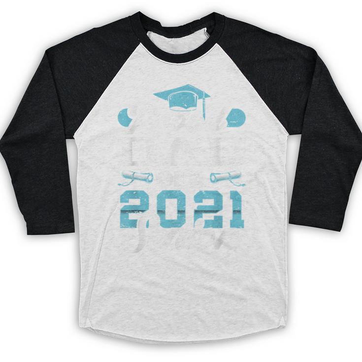 Proud Dad Of a Class Of 2021 Senior Graduate Graduation Baseball Raglan Shirt