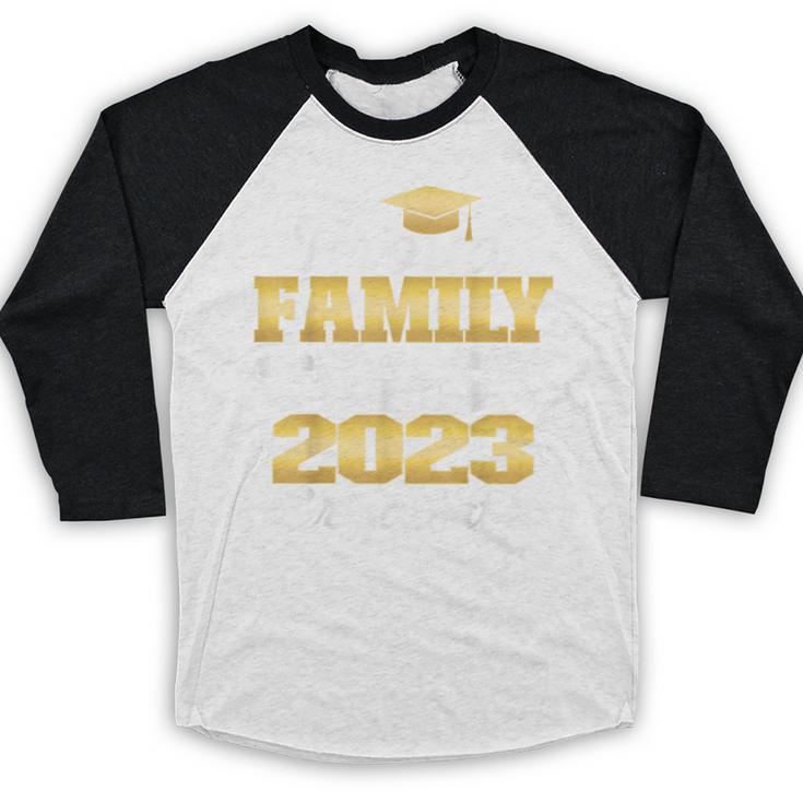 Proud Family Class Of 2023 PHD Graduate Doctorate Graduation Baseball Raglan Shirt