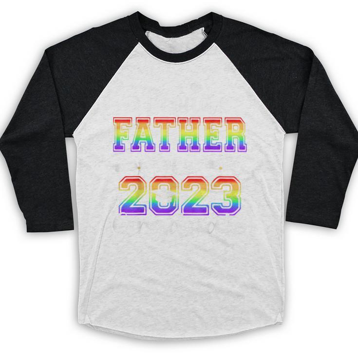 Proud Father Of 2023 Graduate Class 2023 Graduation Family Baseball Raglan Shirt