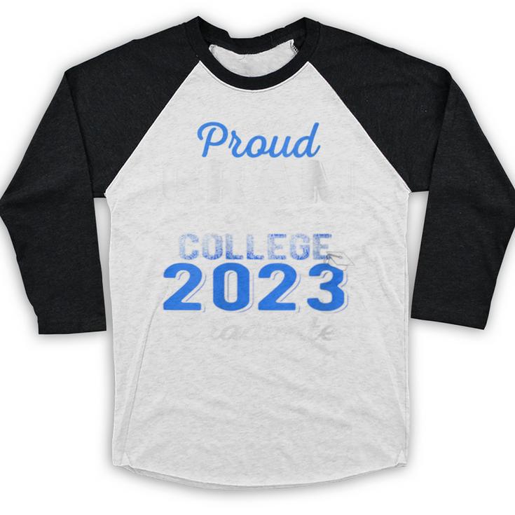 Proud Gram Of 2023 College Graduate Family 23 Graduation Baseball Raglan Shirt