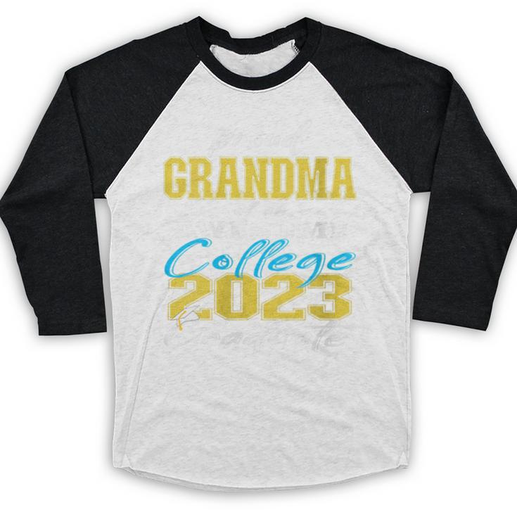 Proud Grandma Of 2023 College Graduate Family 23 Graduation Baseball Raglan Shirt