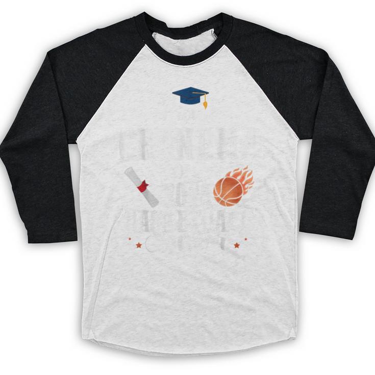 Proud Grandma Of 2025 Basketball Senior Graduation Day Baseball Raglan Shirt